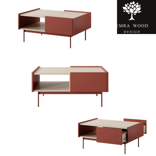 Stolik Kawowy CERAMIC RED